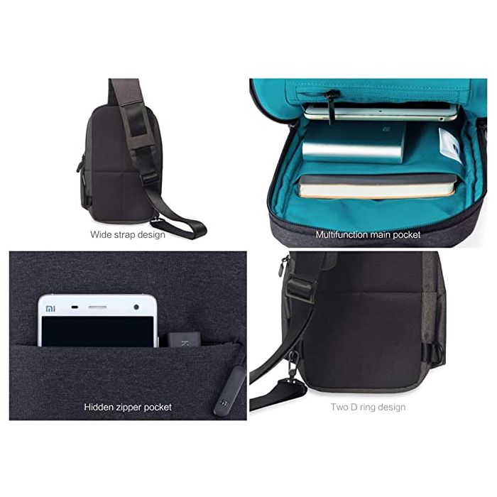 Xiaomi Mi City Sling Bag Sleek and Stylish in Light Grey SKUK