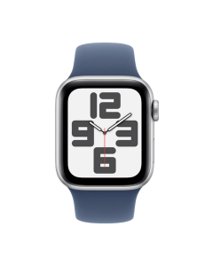 Apple Watch SE 2024 4G 40mm Silver Lightblue Nylon Band