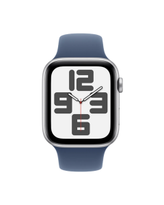 Apple Watch SE 2024 4G 44mm Silver Blue Silicone Band M/L