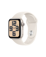 Apple Watch SE 2024 40mm Gold Beige Silicone Band S/M
