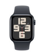 Apple Watch SE 2024 4G 40mm Black Black Silicone Band M/L