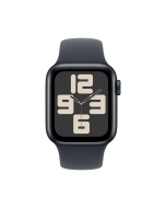 Apple Watch SE 2024 4G 40mm Black Black Silicone Band S/M